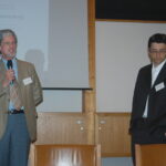 J. Lemaître (EPFL, SSB president) and M. Bohner (organizer of SSB 2006; SSB secretary)
