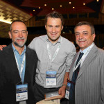 M. Lutolf receiving the award from M. Barbosa, president of the award committee, and L. Ambrosio, ESB president