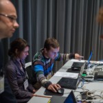 Claudia Loebel (Löbel) and Fabian Haertel (Härtel) during the 19th Swiss Conference on Biomaterials (SSB), Congress Center Davos, Room Aspen, June 25, 2013, (25.06.2013)