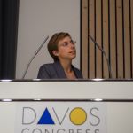 Laetitia (Läetitia) Galea (Robert Mathys RMS Foundation) delivers a presentation during the 19th Swiss Conference on Biomaterials (SSB), Congress Center Davos, Room Aspen, June 25, 2013, (25.06.2013)