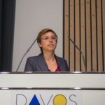 Laetitia (Läetitia) Galea (Robert Mathys RMS Foundation) delivers a presentation during the 19th Swiss Conference on Biomaterials (SSB), Congress Center Davos, Room Aspen, June 25, 2013, (25.06.2013)
