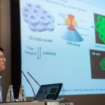 Xiao Hua Qin delivers a presentation during the 19th Swiss Conference on Biomaterials (SSB), Congress Center Davos, Room Aspen, June 25, 2013, (25.06.2013)