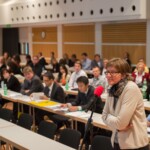 A participant during the 19th Swiss Conference on Biomaterials (SSB), Congress Center Davos, Room Aspen, June 25, 2013, (25.06.2013)