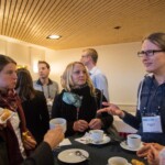 Participants during a coffee break, 19th Swiss Conference on Biomaterials (SSB), Congress Center Davos, Room Aspen, June 26, 2013, (25.06.2013)