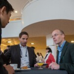 David Eglin (R) and Lukas Pfister during a coffee break, 19th Swiss Conference on Biomaterials (SSB), Congress Center Davos, Room Aspen, June 26, 2013, (25.06.2013)