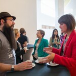 Participants during a coffee break, 19th Swiss Conference on Biomaterials (SSB), Congress Center Davos, Room Aspen, June 26, 2013, (25.06.2013)