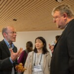 Participants during a coffee break, 19th Swiss Conference on Biomaterials (SSB), Congress Center Davos, Room Aspen, June 26, 2013, (25.06.2013)
