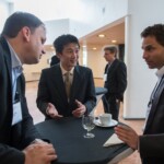 Participants during a coffee break, 19th Swiss Conference on Biomaterials (SSB), Congress Center Davos, Room Aspen, June 26, 2013, (25.06.2013)