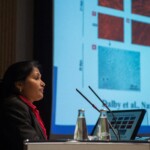 Prabitha Urwyler delivers a presentation during the 19th Swiss Conference on Biomaterials (SSB), Congress Center Davos, Room Aspen, June 26, 2013, (25.06.2013)
