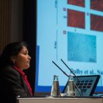 Prabitha Urwyler delivers a presentation during the 19th Swiss Conference on Biomaterials (SSB), Congress Center Davos, Room Aspen, June 26, 2013, (25.06.2013)