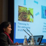 Prabitha Urwyler delivers a presentation during the 19th Swiss Conference on Biomaterials (SSB), Congress Center Davos, Room Aspen, June 26, 2013, (25.06.2013)